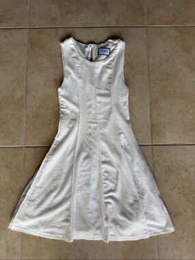 XXS Runaway the Label Ivory Sleeveless Fit-and-Flare Dress
